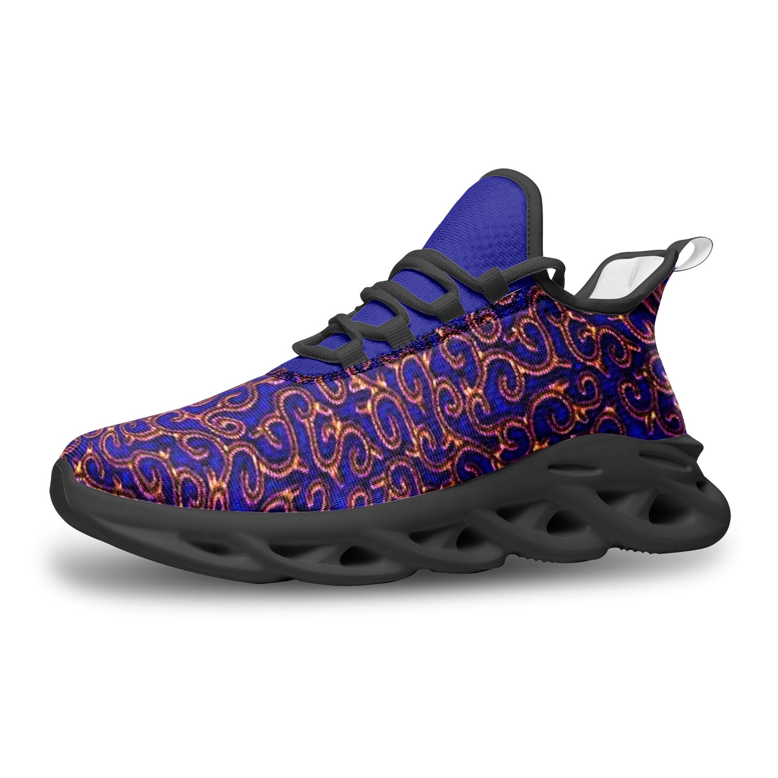 Obera  African Print Unisex Bounce Mesh Knit Sneakers