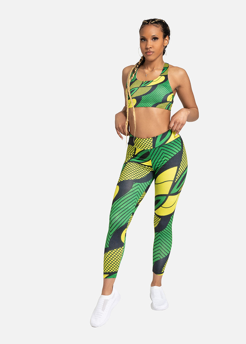 Alake African Print Athleisure Yoga Leggings- Plus size available