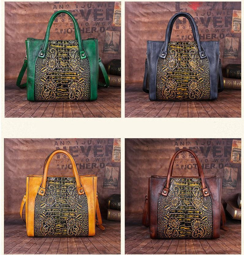 Ghedi  Retro Leather Handmade Handbag